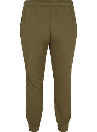 Sweatpants with quilted pattern, Ivy Green, Packshot image number 1