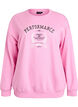 Sweatshirt with text print, Pink, Packshot image number 0