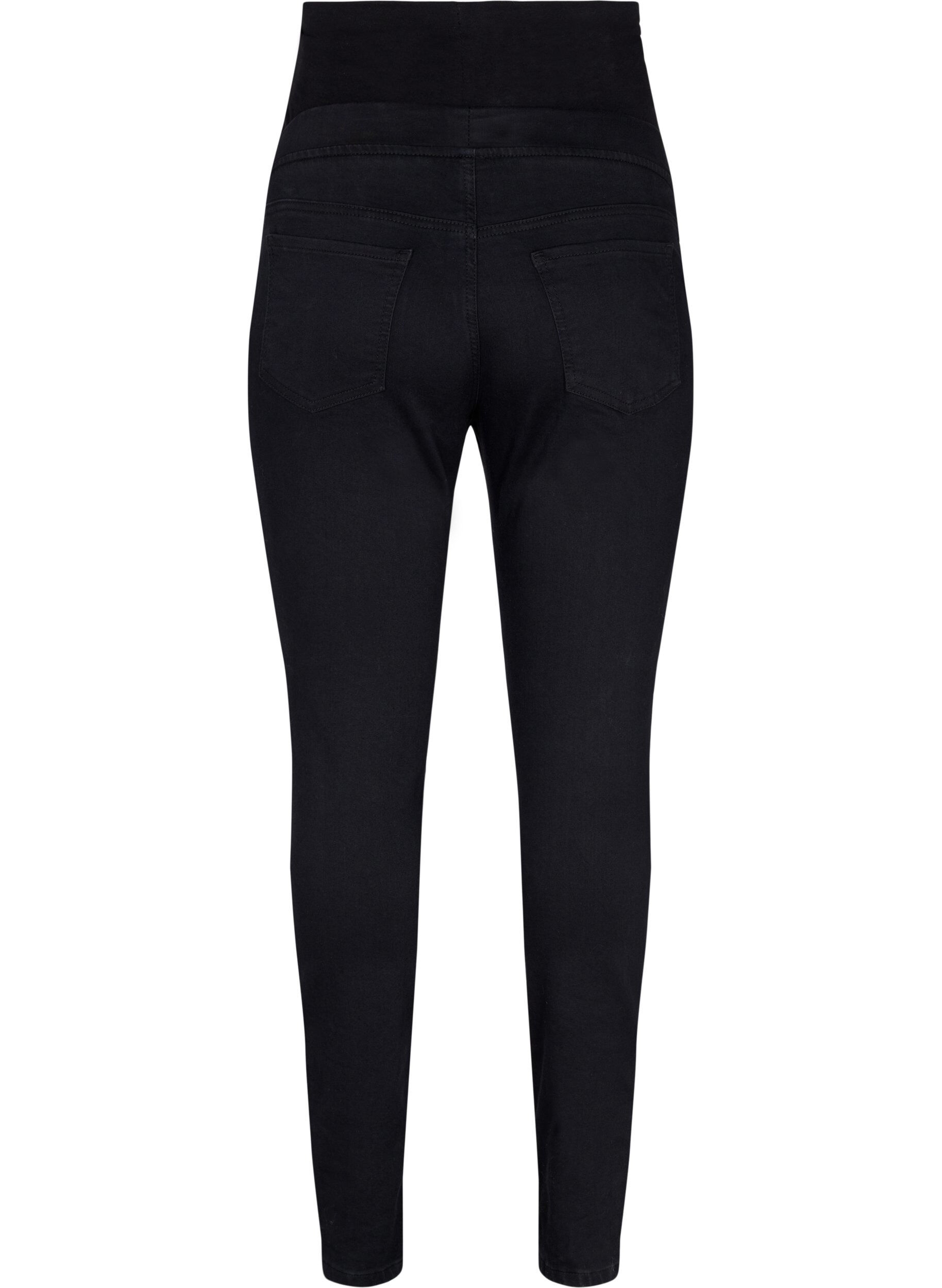 Zizzifashion Pregnancy jeggings in cotton mix, Black, Packshot image number 1