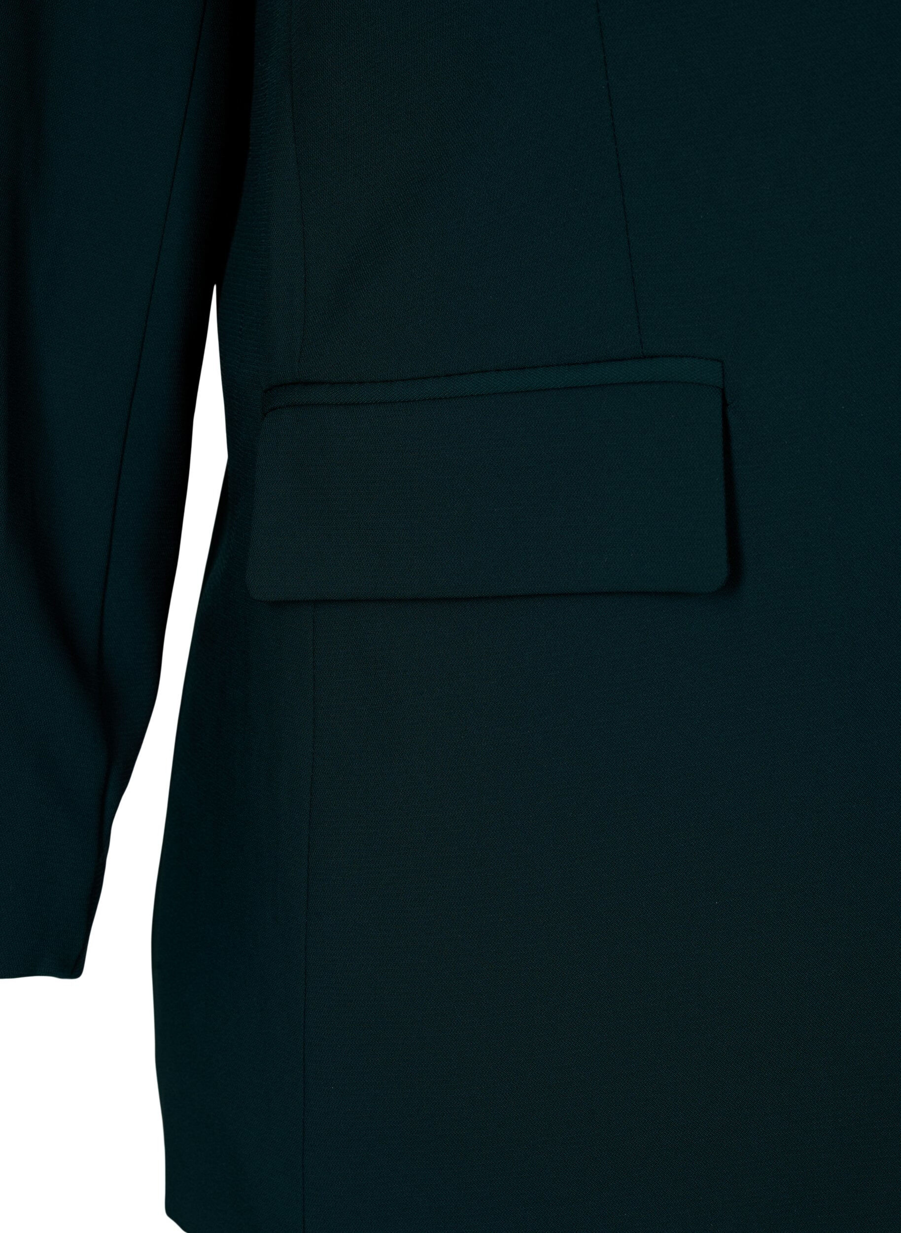 Zizzifashion Classic blazer with pockets, Scarab, Packshot image number 3