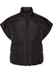 Puffer gilet with adjustable waist, Black, Packshot image number 0