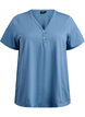 FLASH - T-shirt with button detail, Blue, Packshot image number 0