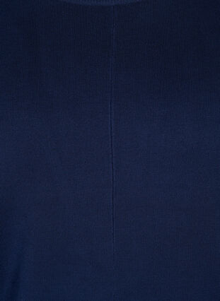 Knitted tunic in viscose blend, Navy Blazer, Packshot image number 2