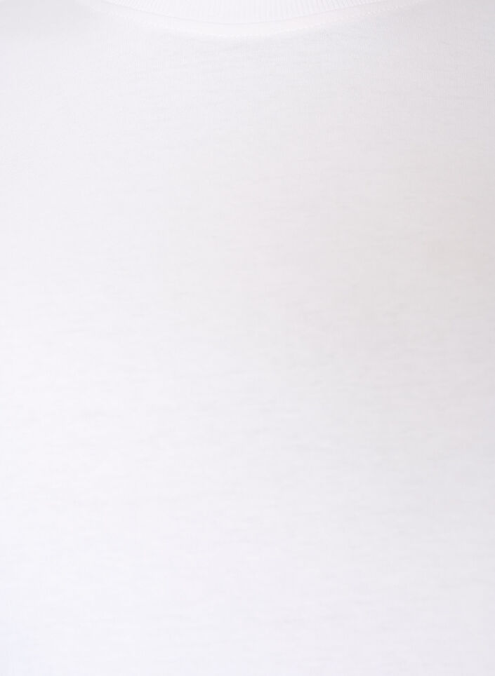 Cotton T-shirt with print, White, Packshot image number 2