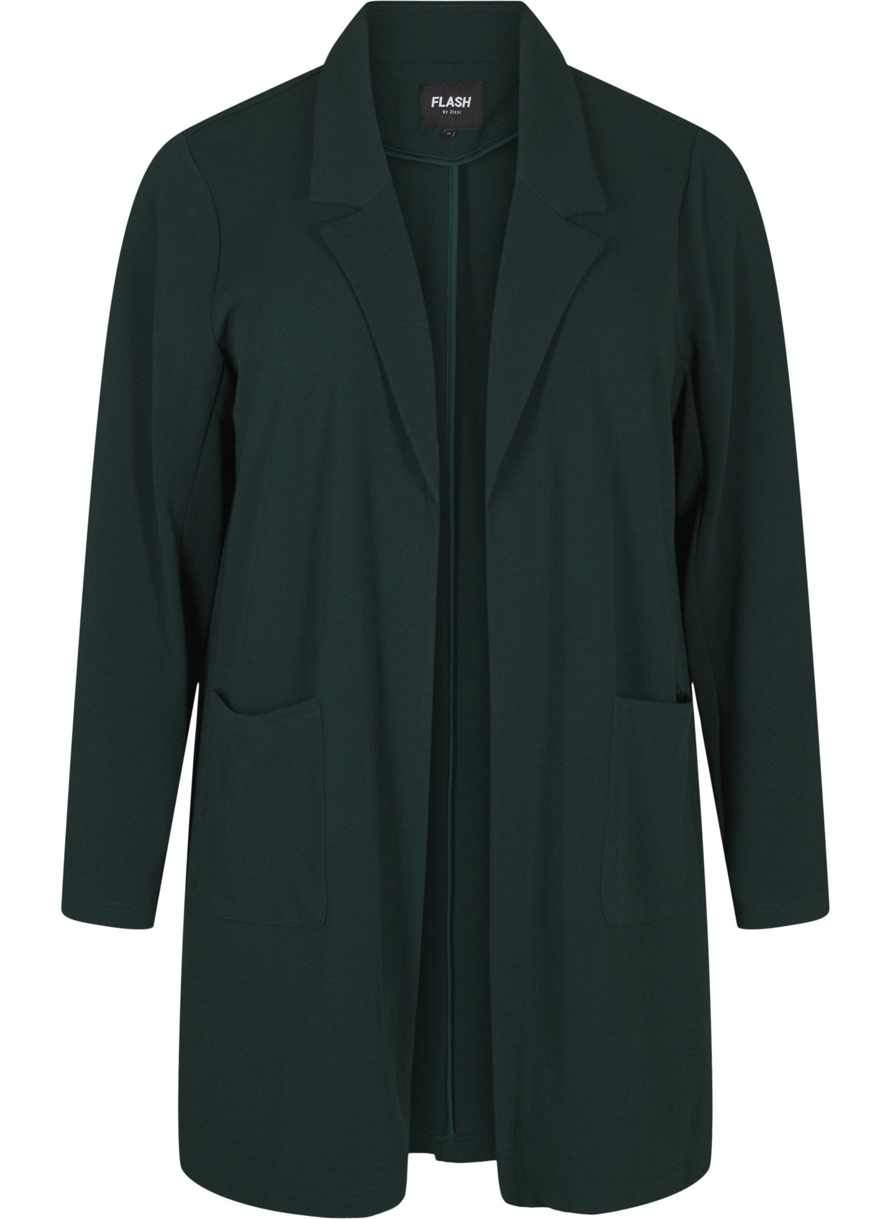 Long blazer with pockets