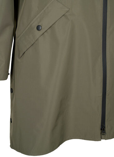 Raincoat with pockets and hood, Grape Leaf, Packshot image number 3