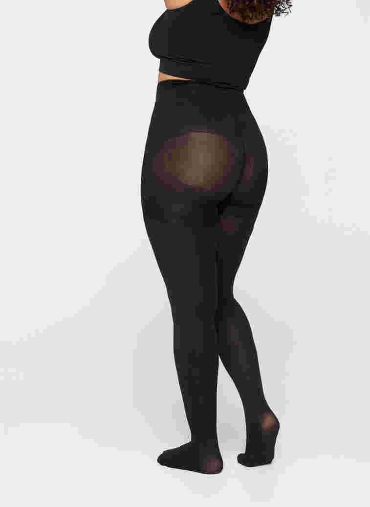 Tights in 100 denier with push-up effect, Black, Model image number 1