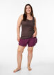 Top with lace trim, Brown, Model image number 1
