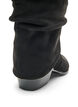 Long suede-look boot with a detachable shaft, Black, Packshot image number 3