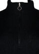 FLASH - Knitted dress with high neck, Black, Packshot image number 2