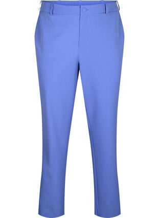 Straight leg trousers with pockets, Wedgewood, Packshot image number 0