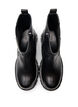 Wide fit - Chunky leather Chelsea boots with zip, Black, Packshot image number 2