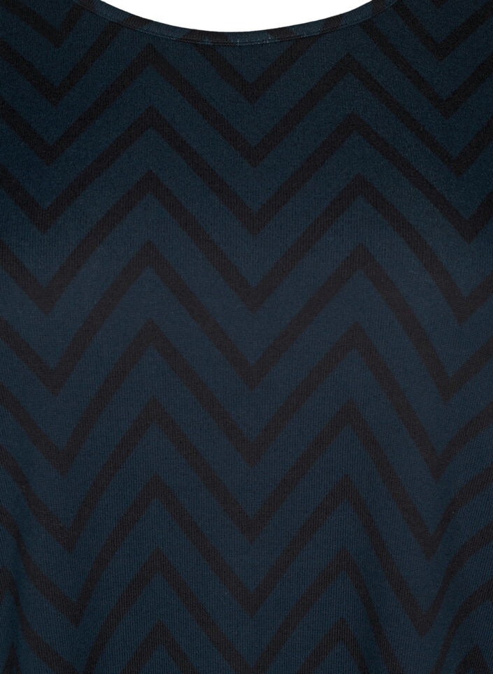 Patterned blouse with long sleeves, Green, Packshot image number 2