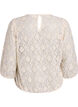 Lace blouse with 3/4 sleeves, Vanilla, Packshot image number 1