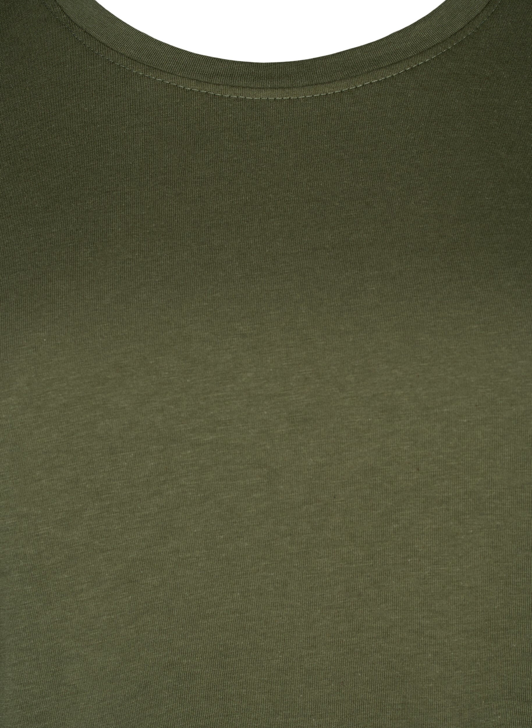 Zizzifashion FLASH - T-shirt with round neck, Olivie Night, Packshot image number 2