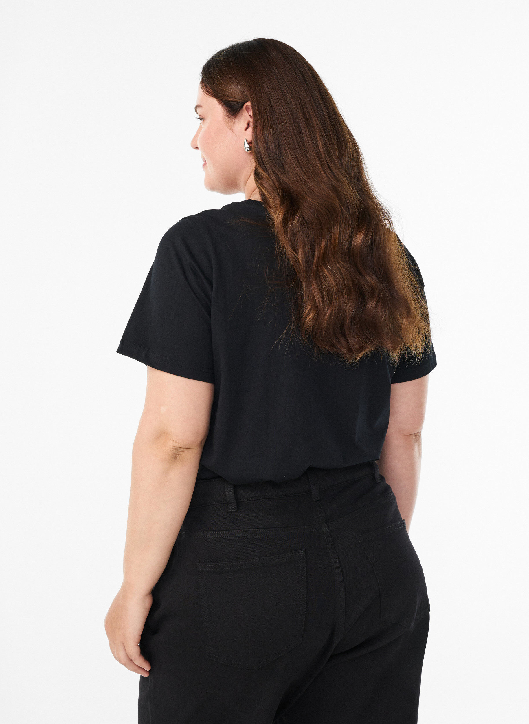 ZizzifashionChristmas t-shirt in organic cotton, Black, Model image number 2