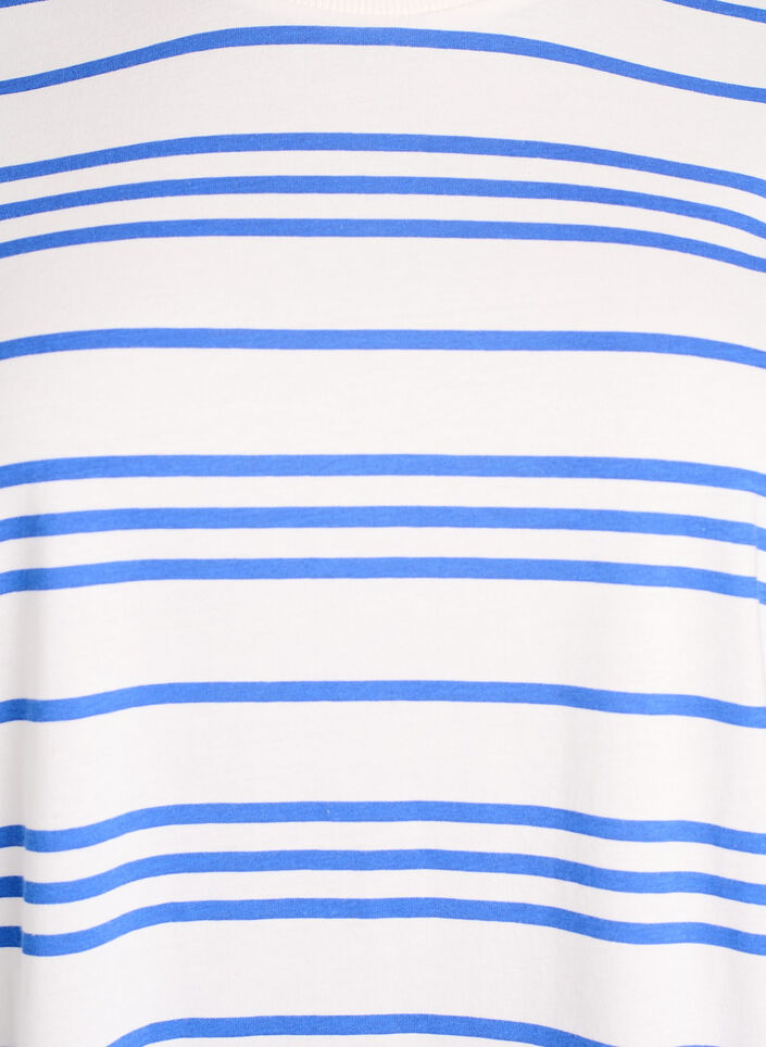 Striped cotton t-shirt, White, Packshot image number 2