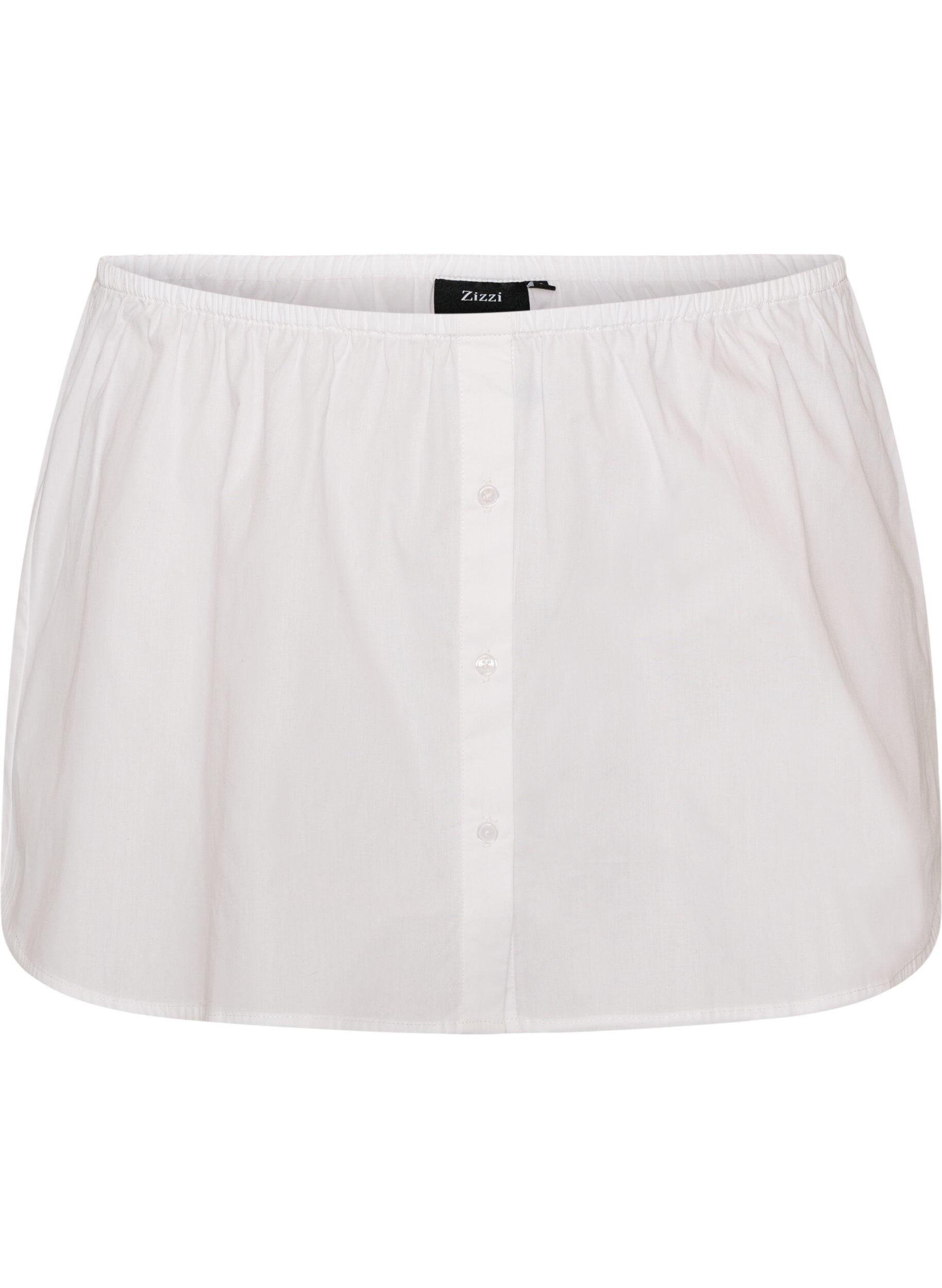 ZizzifashionShirt extender in 100% cotton, White, Packshot image number 0