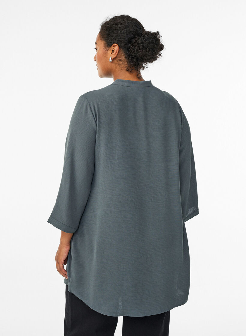 Tunic with 3/4 sleeves, Green, Model image number 2