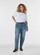 Kiana straight fit jeans with a lightly distressed look, Blue, Model image number 0