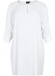 Viscose tunic with 3/4 sleeves, White, Packshot image number 0