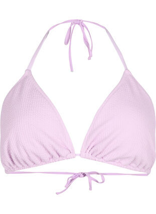 Triangle bikini bra with crepe structure, Orchid Bouquet, Packshot image number 0