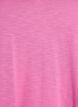 Short-sleeved basic t-shirt with v-neck, Pink, Packshot image number 2