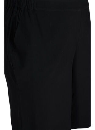Viscose Bermuda shorts with pockets, Black, Packshot image number 2