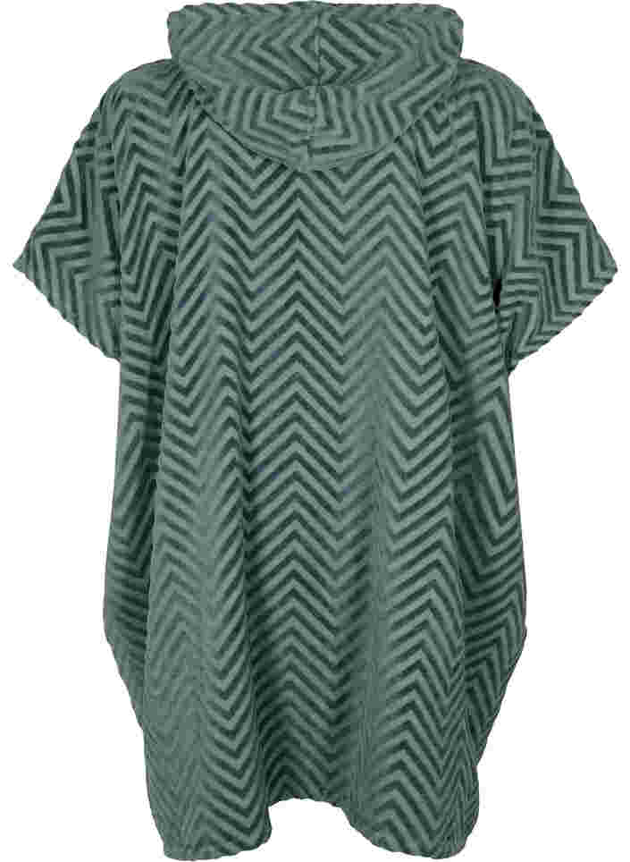 Beach poncho in cotton, Balsam Green, Packshot image number 1