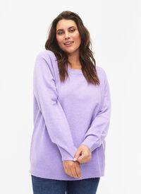 Long-sleeved pullover with round neck	, Bougainvillea Mel., Model