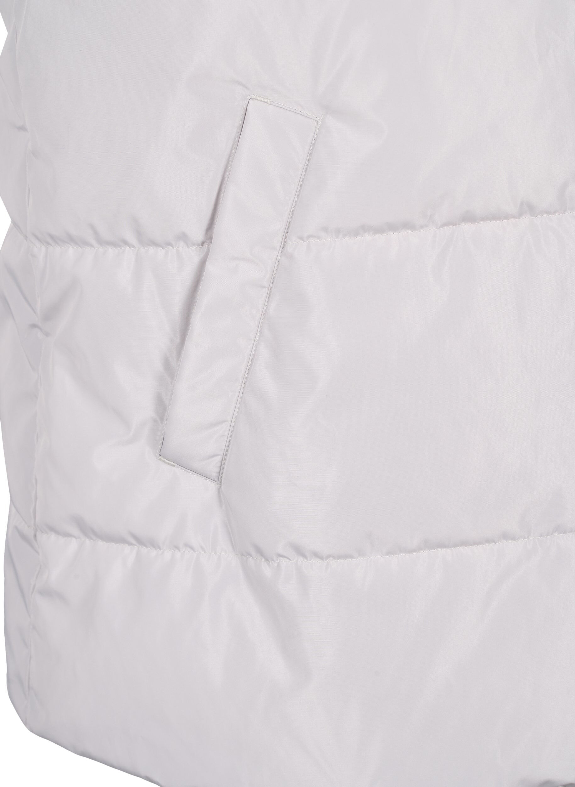 Zizzifashion Sporty vest with a high collar and pockets, Pearl Blue, Packshot image number 3