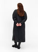 Long oversized knitted dress with slit, Dark Grey, Model image number 1