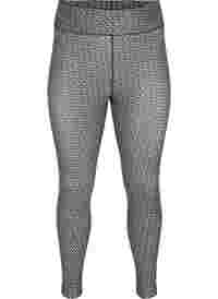 Printed sports tights with 7/8 length