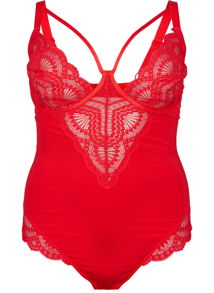 Bodystocking with underwire and string detail, Salsa, Packshot image number 0