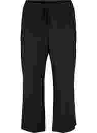 Viscose workout trousers with pockets, Black, Packshot