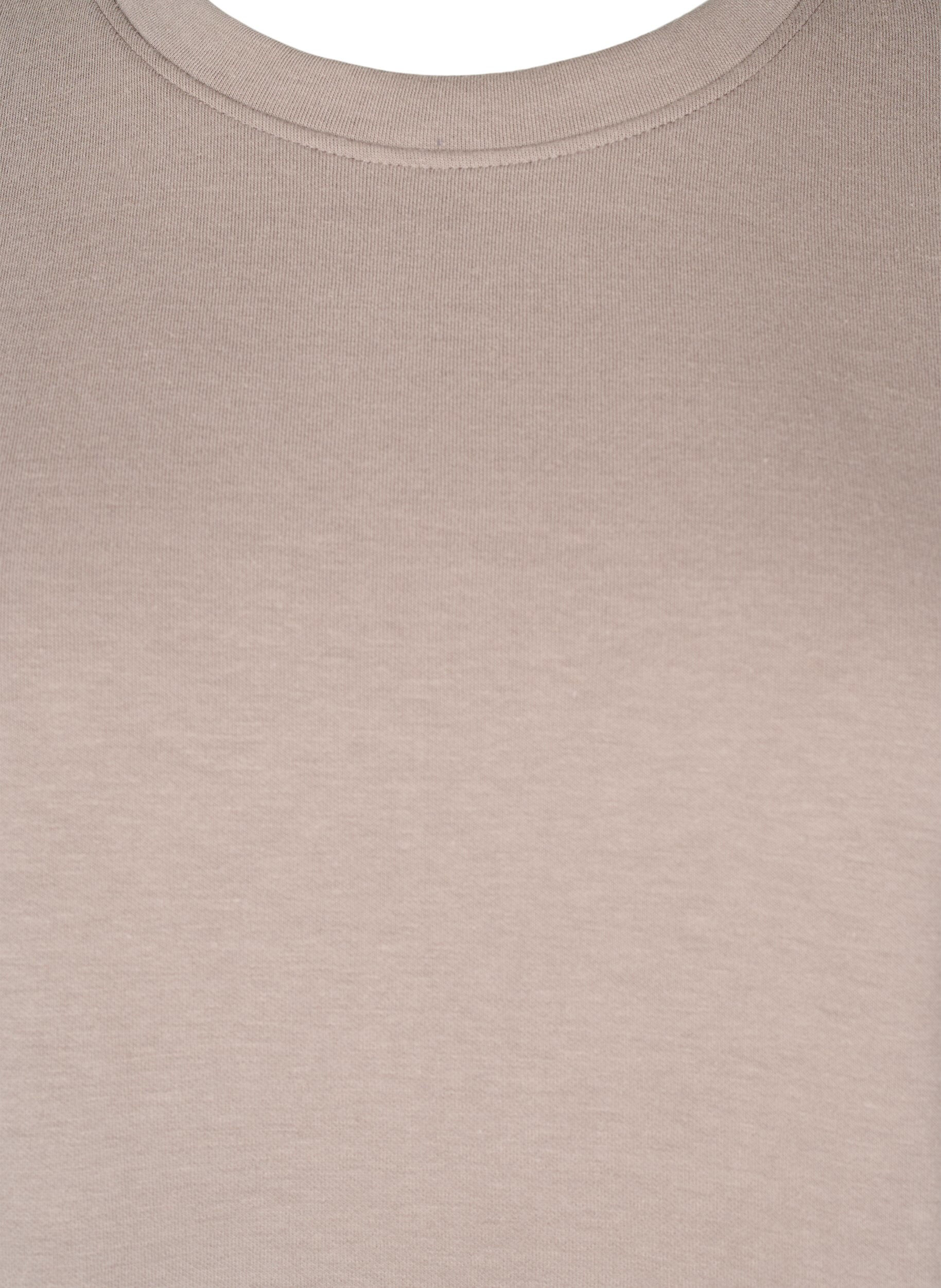 Zizzifashion FLASH - Sweatshirt with crew neck, Beige, Packshot image number 2