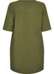Cotton dress with short sleeves and pockets, Green, Packshot image number 1