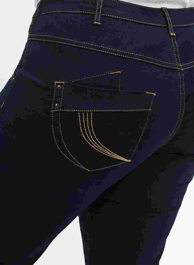 Regular fit Gemma jeans with a high waist, Blue denim, Model image number 4