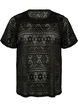 Eyelet embroidered lace T-shirt, Black, Packshot image number 0