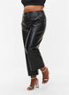 Imitation leather pants with width, Black, Model image number 2