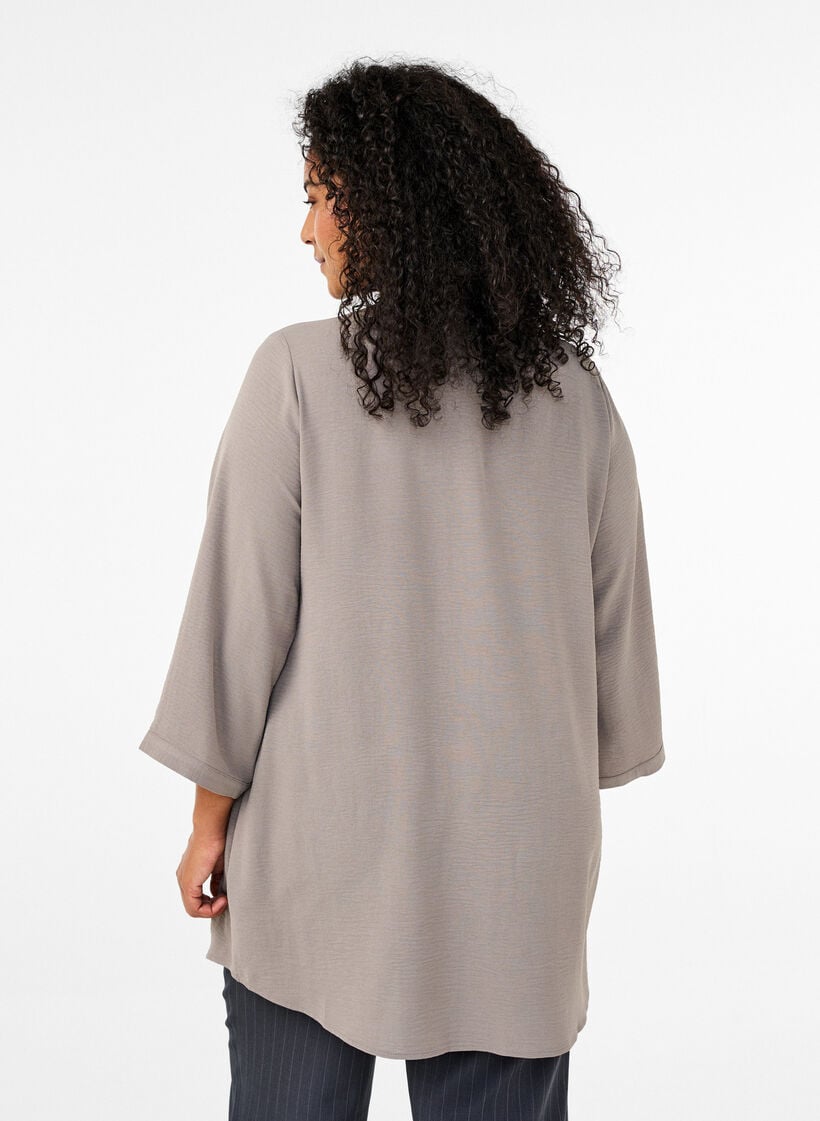 Tunic with 3/4 sleeves, Beige, Model image number 2