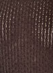 Knitted blouse with a textured openwork pattern, Brown, Packshot image number 2