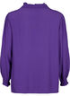 Long-sleeved shirt blouse in viscose, Heliotrope, Packshot image number 1