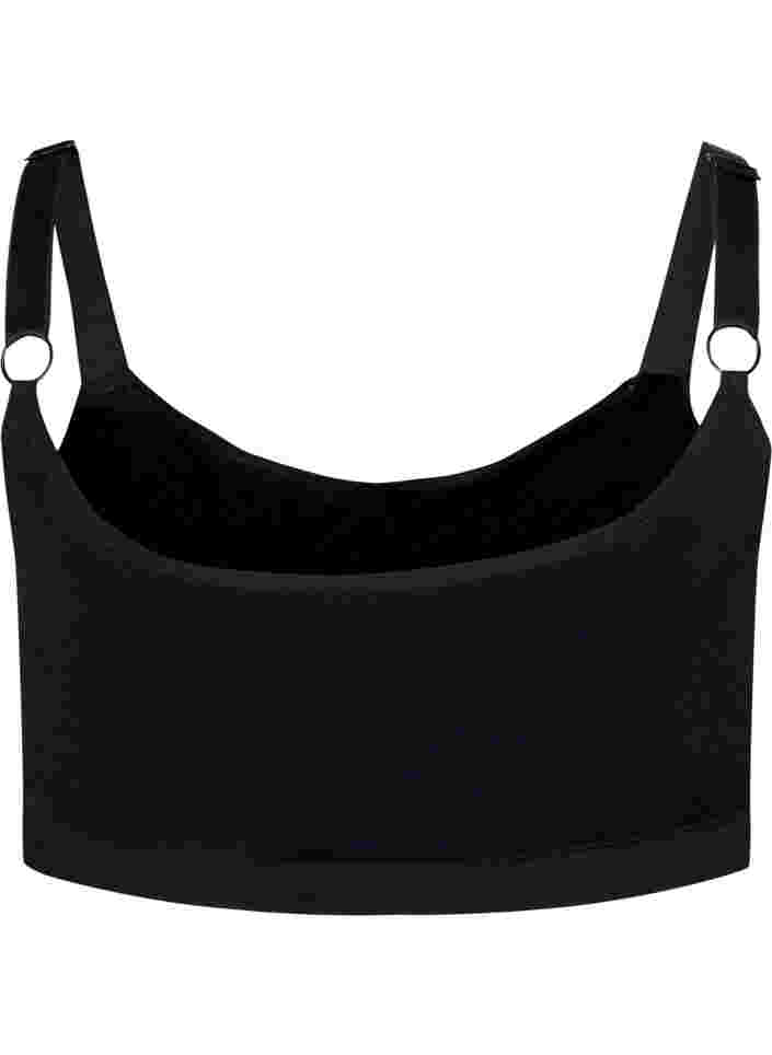 Seamless bra with lining, Black, Packshot image number 1