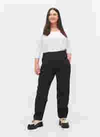 Hiking trousers with removable legs, Black, Model