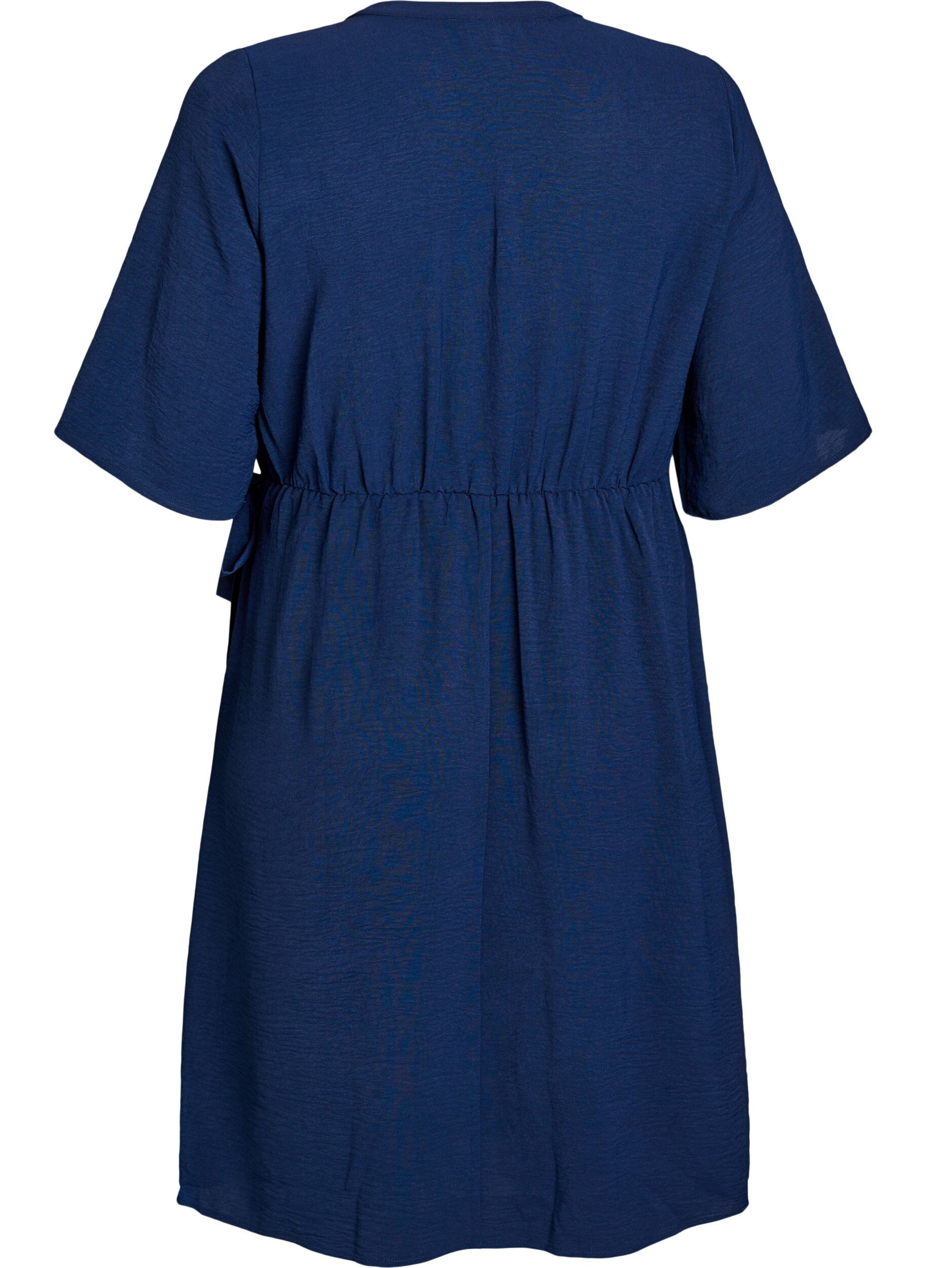 Zizzifashion Mid-length dress with tie detail, Blue, Packshot image number 1