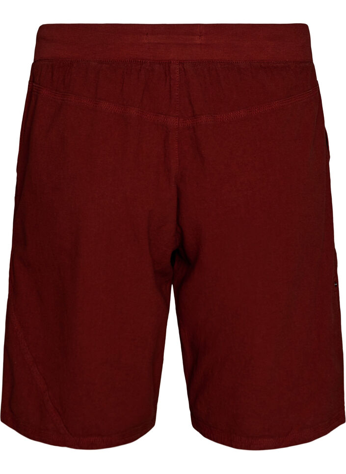 Loose cotton shorts with pockets, Red, Packshot image number 1