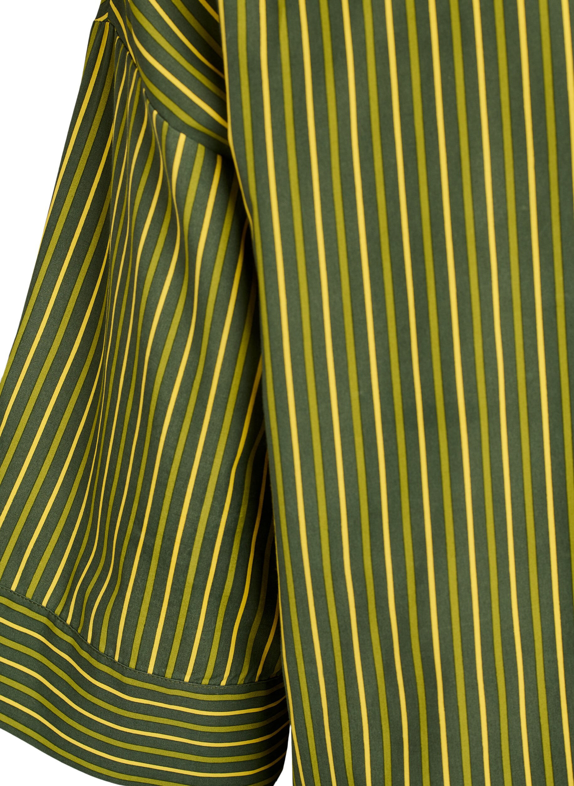 ZizzifashionLoose striped shirt with 3/4 sleeves, Green, Packshot image number 3