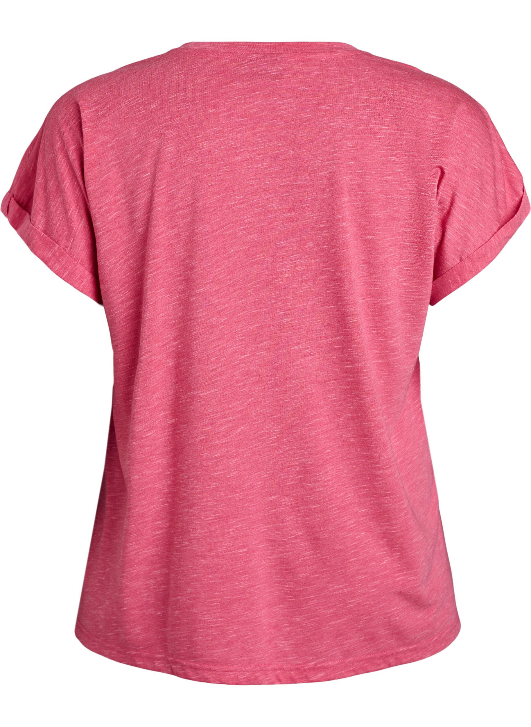 ZizzifashionLoose workout t-shirt with short sleeves, Pink, Packshot image number 1