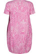 Short-sleeved cotton dress with paisley print, Pink, Packshot image number 1